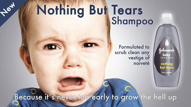 «Ничего кроме слез» — новый шампунь подготовит младенцев к реальной жизни