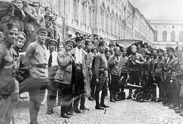 Латышские стрелки в Москве, 1918 год