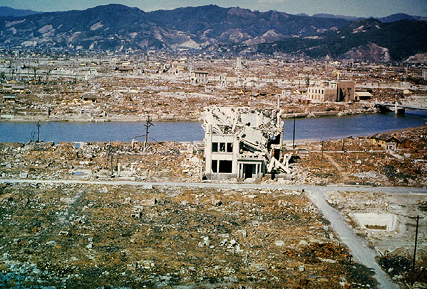 Развалины Хиросимы. Март 1946 года