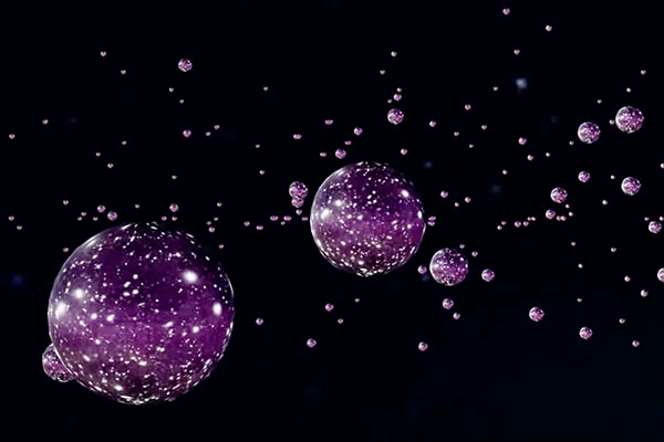 Космологические пузыри (в представлении художника)