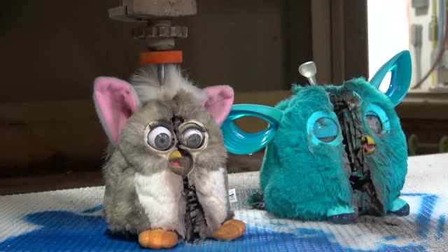 Игрушка интерактивная 'Ферби Бум желтые искры', русская версия, Furby Boom, Hasbro [A6120]