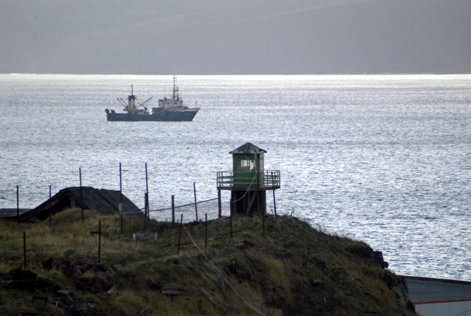 Башня российских пограничников на острове Кунашир