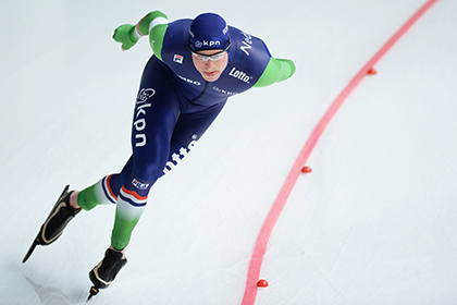 Участник чемпионата Европы по конькобежному спорту в Челябинске