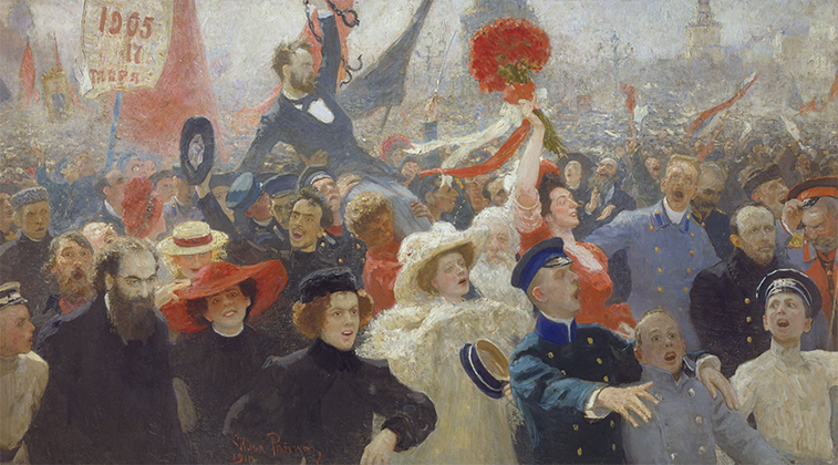Картина Ильи Репина «17 октября 1905»