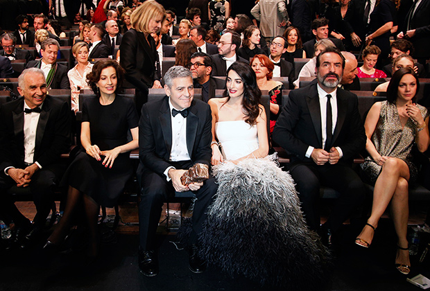 Джордж и Амаль Клуни на церемонии вручения французской кинопремии «Сезар»