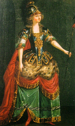 Эскиз женского костюма для театра Шереметевых, 1780-е годы
