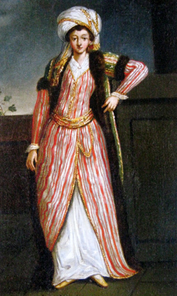 Эскиз женского костюма для театра Шереметевых, 1780-е годы