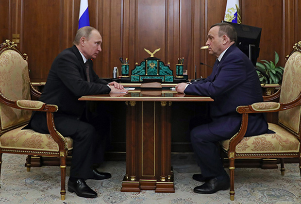 Владимир Путин и Александр Евстифеев