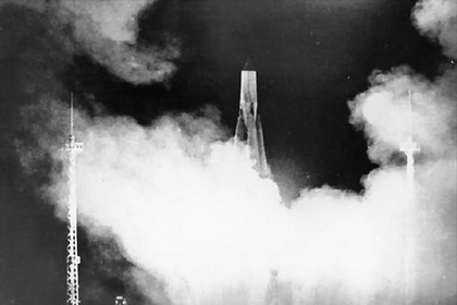 Запуск ракеты Р-7, 4 октября 1957 года