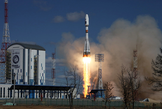 Старт ракеты «Союз-2.1а» на Восточном