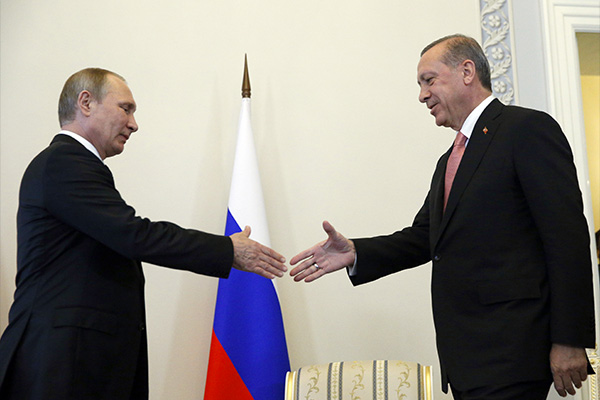 Владимир Путин и Реджеп Эрдоган 