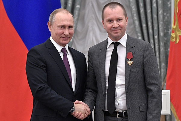 Владимир Путин наградил Евгения Миронова орденом «За заслуги перед Отечеством» IV степени 