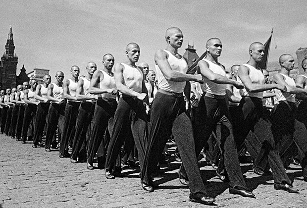 Физкультурный парад на Красной площади, Москва, 1939 год