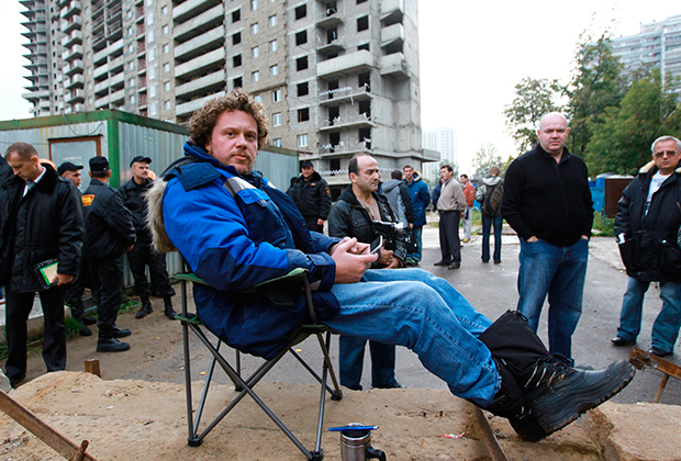 Сергей Полонский объявил голодовку в знак протеста против рейдерского захвата жилищного комплекса «Кутузовская миля»