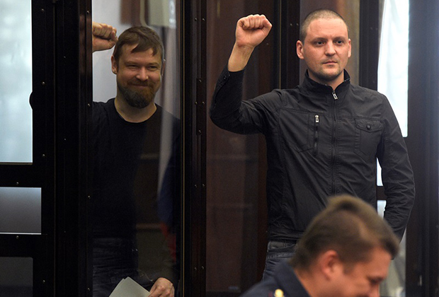 Во время слушаний по делу против Удальцова и Развозжаева в Мосгорсуде