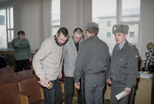 Александр Саломадин и Сергей Грузин во время судебного процесса по делу РДС