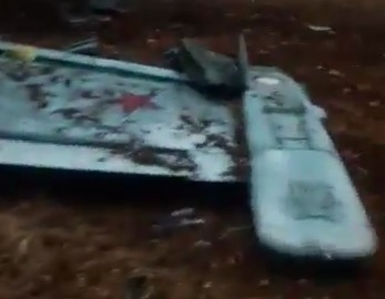 Опубликованы кадры с места падения сбитого в Сирии Су-25