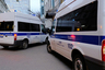 Автомобили полиции на улице Москвы