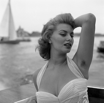 Актриса Софи Лорен в Венеции, 1955 год