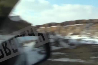Обстрел кортежа депутата Госдумы в Донбассе попал на видео