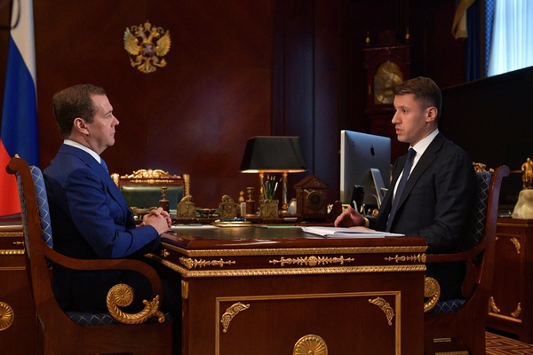 Дмитрий Медведев и Александр Плутник