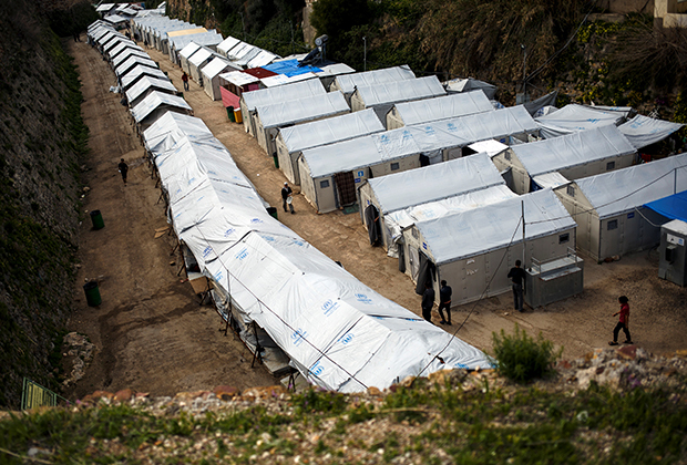 Лагерь беженцев в Греции