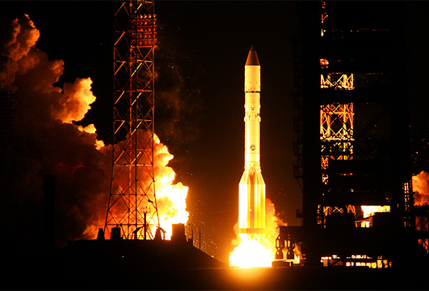 Старт ракеты «Протон-М»