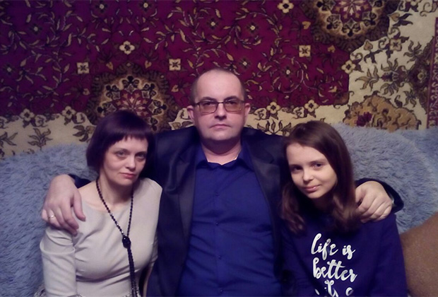 Андрей Архипенков с семьей