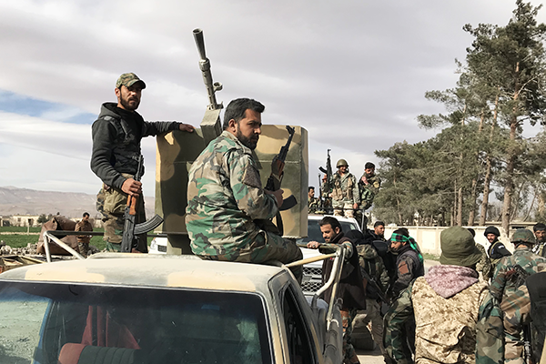 Сирийские военные в Восточной Гуте