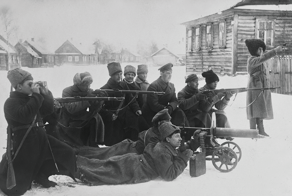 На фронте 7-й Красной армии. 1919.