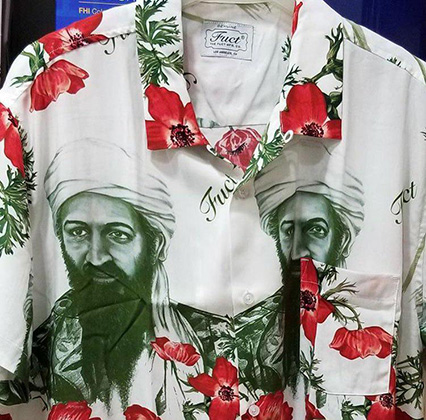 Рубашка с принтом в виде портрета Усамы бен Ладена