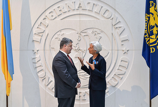Президент Украины Петр Порошенко и глава Международного валютного фонда (МВФ) Кристин Лагард