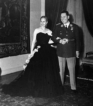 Президент Перон вместе с первой леди