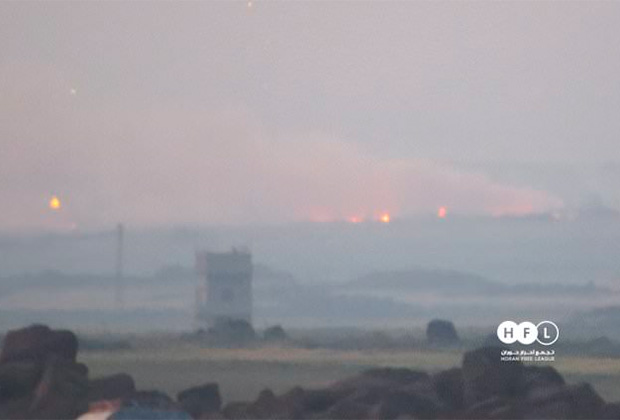 Фото последствий ударов ракет по базе ПВО в провинции Сувейда
