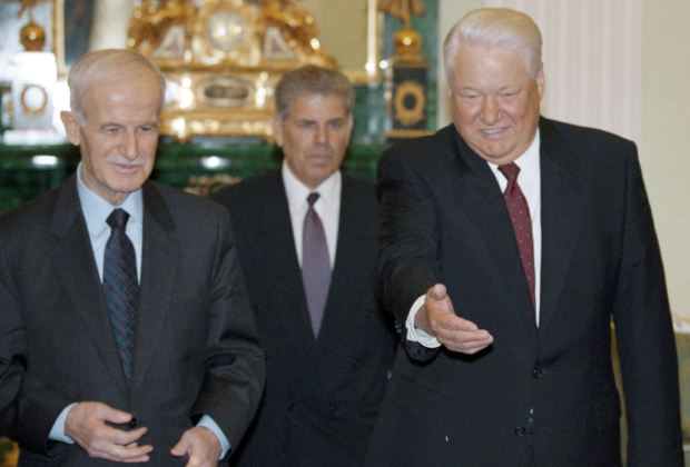 Хафез Асад и Борис Ельцин