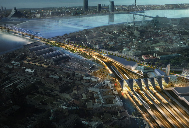 Проект нового рижского вокзала Rail Baltica