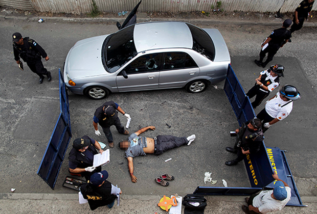 Убитый на улице Гватемалы