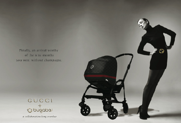 Реклама колясок Bugaboo х Gucci