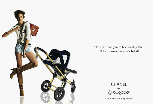 Реклама колясок Bugaboo х Chanel