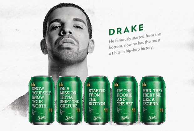 Реклама Sprite с рэпером Drake
