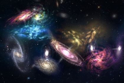 Ученые сняли, как 14 галактик несутся на встречных курсах