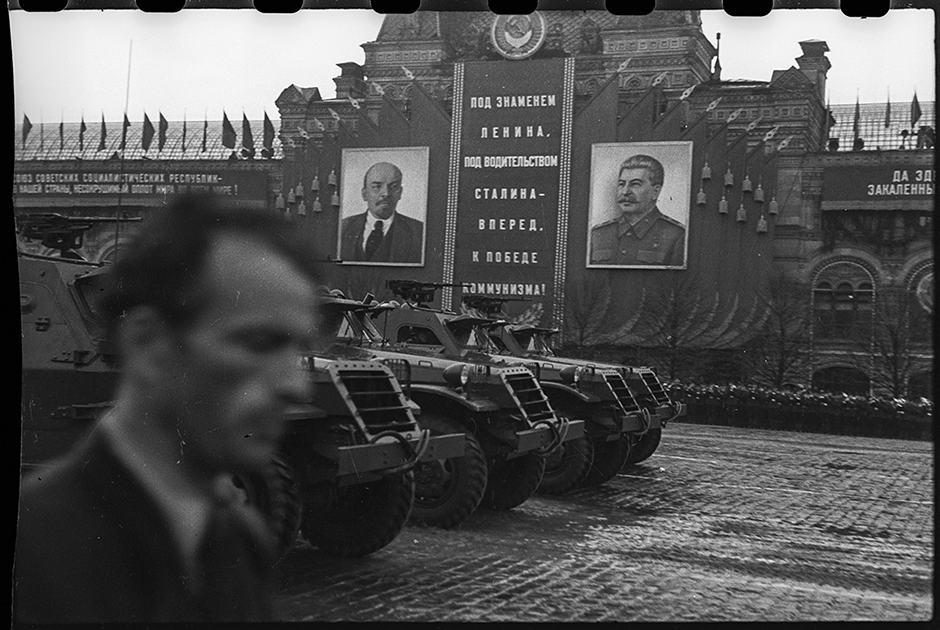 Парад на Красной площади. Москва. 1 мая, 1951 год.
