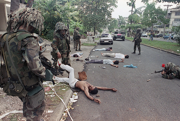 Американцы быстро разбили панамские войска