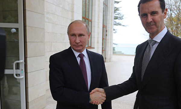 Владимир Путин и Башар Асад 