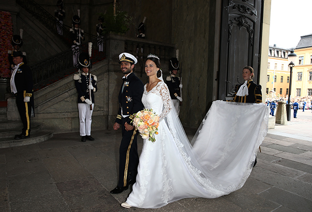 Новобрачные — принц Карл Филипп Шведский и принцесса София