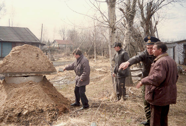 Импровизированный могильник в Сафоново