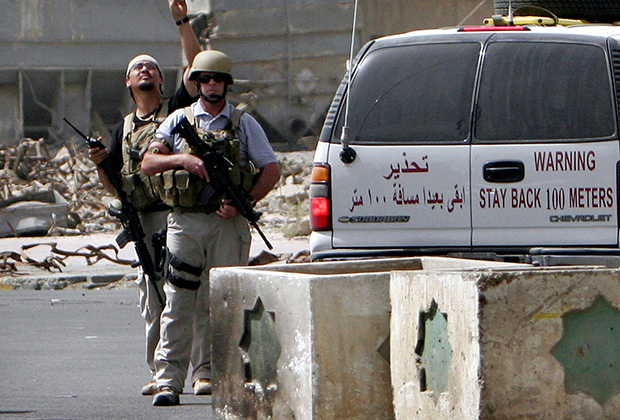Бойцы ЧВК около Багдада