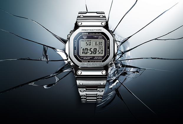 Часы G-Shock GMW-B5000 в стальном корпусе и на стальном браслете
