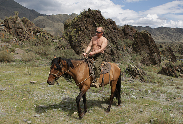 Владимир Путин на отдыхе на Алтае