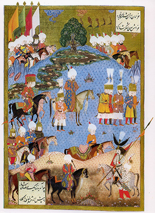 Турецкая миниатюра, изображающая Сулеймана Великолепного с армией в походе на Нахичевань (лето 1554 года)
